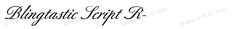 Blingtastic Script R字体转换